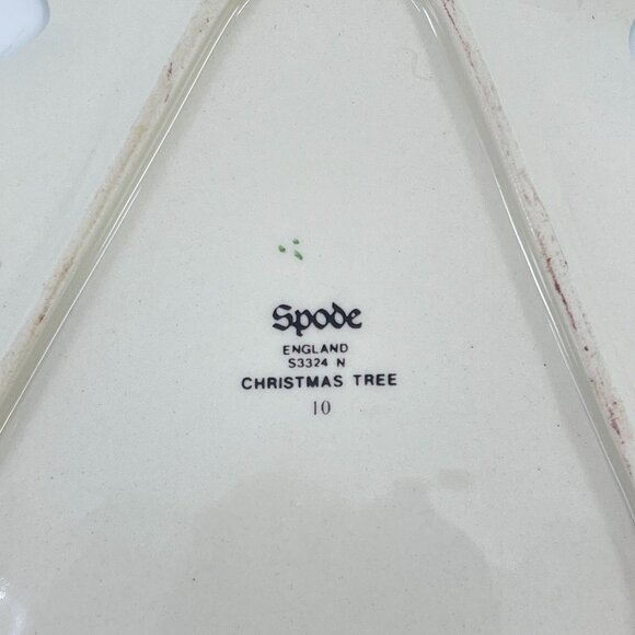 spode christmas trees shaped small ceramic dishmadein england - Picture 4 of 4